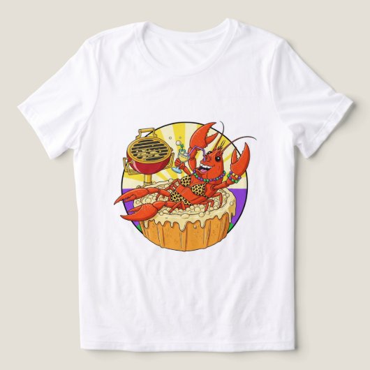 クロフィッシュ王室のボイルクイーンティー！👑🦞 トライブレンドＴシャツ (デザイン正面)
