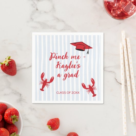 クロフィッシュ2025年卒業の落書きクラスを沸騰 スタンダードカクテルナプキン (インサイチュ)