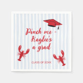 クロフィッシュ2025年卒業の落書きクラスを沸騰 スタンダードカクテルナプキン (正面)