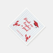 クロフィッシュ2025年卒業の落書きクラスを沸騰 スタンダードカクテルナプキン (角)