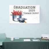 クロフィッシュ&キャップ:ゆでた卒業お祝い 横断幕 (トレードショー)