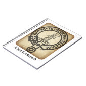 クロフォードクレストバッジアンティーク ノートブック (左側)