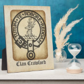 クロフォードクレストバッジアンティーク フォトプラーク (側面)