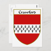 クロフォードコートオブアームズ/家紋 ポストカード (正面/裏面)