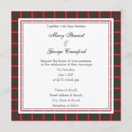 クロフォードスコティ結婚ッシュズスクエア招待状 招待状