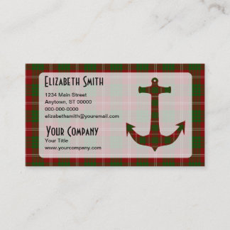 クロフォードタータンチェックプレイドいかり 名刺