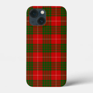 クロフォードタータンチェックレッドグリーンプレイド iPhone 13 MINIケース