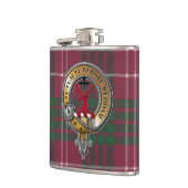 クロフォードタータンチェック&バッジ フラスク (左)