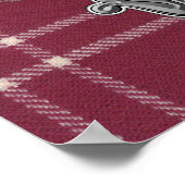 クロフォードタータンチェック&バッジ ポスター (角)