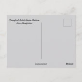 クロフォードノッチトレインステーションニューハンプシャー ポストカード (裏面)