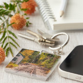 クロフォードノッチトレイントラックアクリルキーチェーン キーホルダー (正面右)