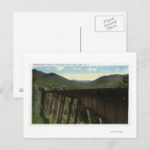 クロフォードノッチビューのフランケンシュタイントレッスル ポストカード (正面/裏面)