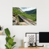 クロフォードノッチ鉄道架台 ポスター (ホームオフィス)