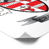 クロフォード家紋コートオブアームズ ポスター (角)