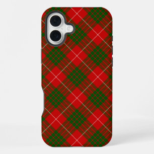 クロフォード タータン レッド グリーン プリント iPhone 16 PLUSケース