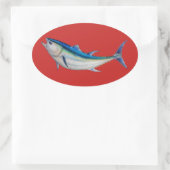 クロマグロのシール 楕円形シール (バッグ)