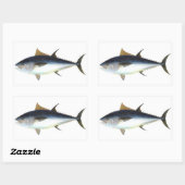 クロマグロイラストレーション 長方形シール (シート)