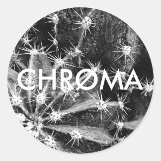 クロマサボテンのシール ラウンドシール