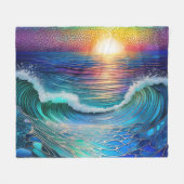 クロマシーシーシースケープ フリースブランケット (正面(横))