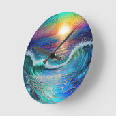 クロマシーシーシースケープ ラウンド壁時計 (傾斜)