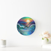 クロマシーシーシースケープ ラウンド壁時計 (ホーム)