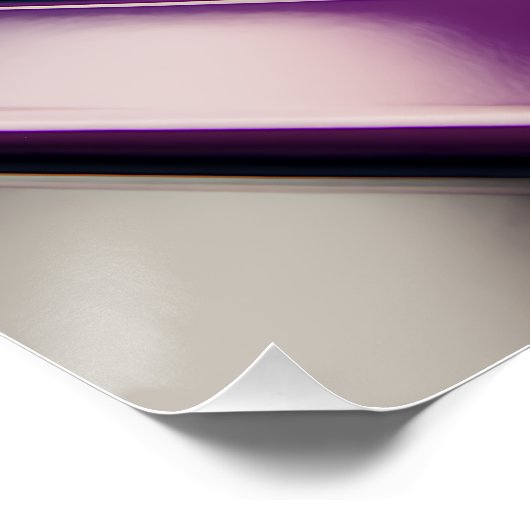 クロマティックカーブ – 光沢のあるレインボリボン(リファレンス付) ポスター (コーナー)