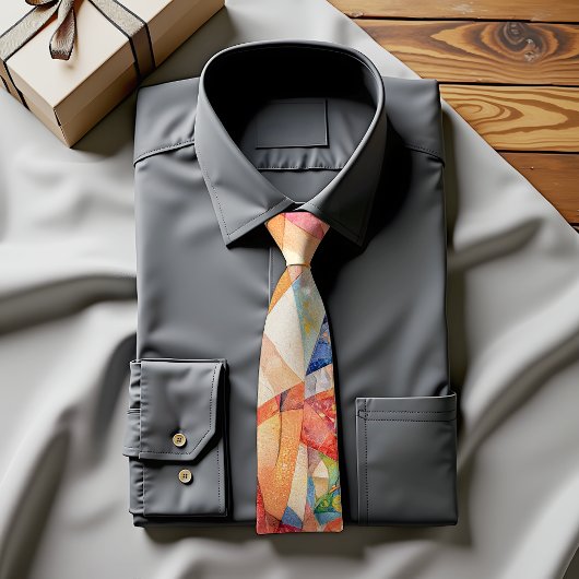 クロマティッククレッシェンド抽象芸術アートタイ ネクタイ