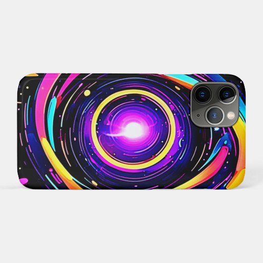 クロマティックヴォルテックスアート Case-Mate iPhoneケース (裏面(横))