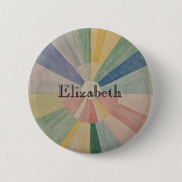 クロマティック渦：抽象芸術パステルカラーホイール 缶バッジ