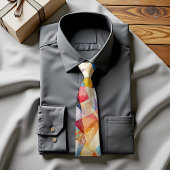 クロマティック調和抽象芸術アートタイ ネクタイ