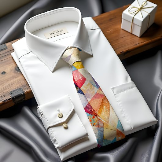 クロマティック調和抽象芸術アートタイ ネクタイ