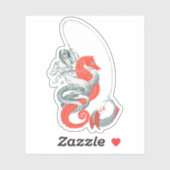 クロマトグラフアート、ヴィンテージ魚釣り シール (シート)