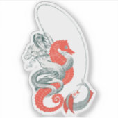 クロマトグラフアート、ヴィンテージ魚釣り シール (正面)