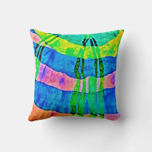 クロマ抽象芸術エレガンスパターン クッション (裏面)