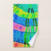 クロマ抽象芸術エレガンスパターン バスタオルセット (ハンドタオル)