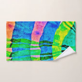 クロマ抽象芸術エレガンスパターン バスタオルセット (ハンドタオル)