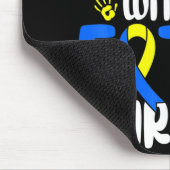 クロミースダウン症候群で私の家を愛する マウスパッド (コーナー)