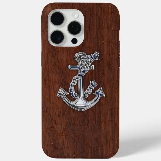 クロムいかりオンウェットマホガニープリント Case-Mate iPhoneケース (裏面)