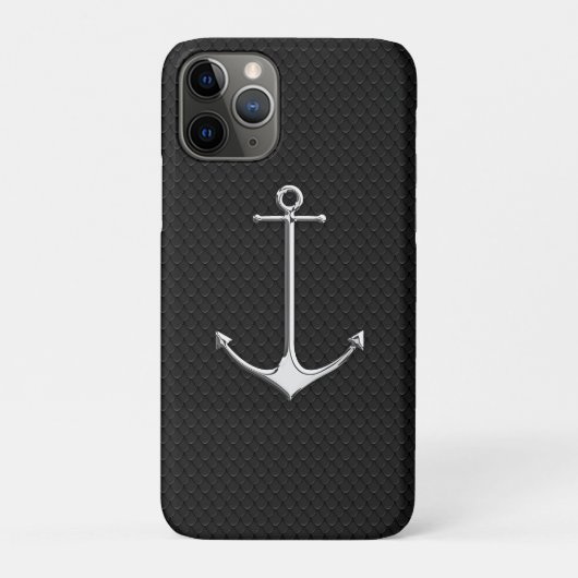 クロムいかりオンスネークスキン航海のライフスタイル Case-Mate iPhoneケース (裏)