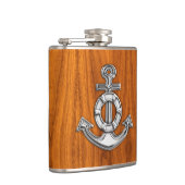 クロムいかりオンチークプリント フラスク (右)