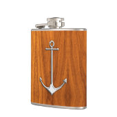 クロムいかりオンチークプリント フラスク (左)