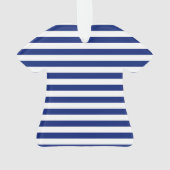 クロムいかりオンネイビーストライププリント オーナメント (裏面)