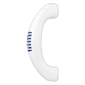 クロムいかりオン航海のネイビーブループリント セラミックキャビネット取っ手 (側面)