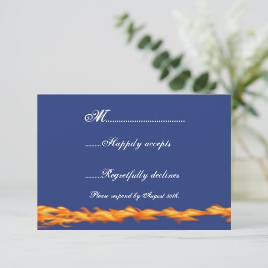 クロムおよびRSVPを結婚しているレースのバイクもしくは自転車に乗る人 出欠カード (スタンド正面)