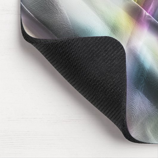 クロムとデジタルラフに色を付けるシルバーのテクスチャ マウスパッド (コーナー)