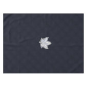 クロムのようなメープルリーフのレイシー炭素繊維プリント テーブルクロス (正面(横))