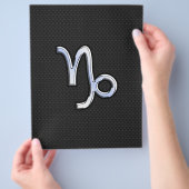 クロムのような山羊座〔占星術の〕十二宮図サインオンスネークスタイル チラシ (手)