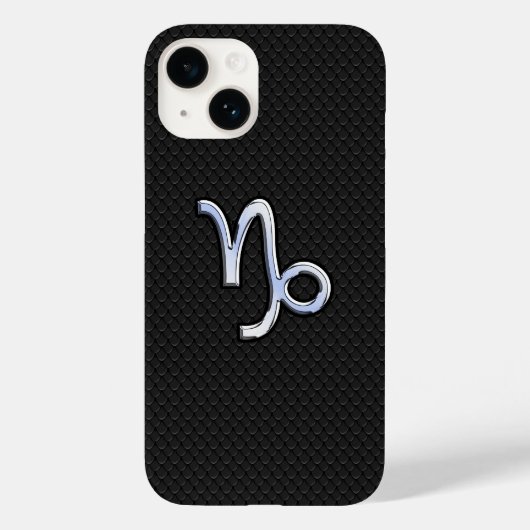 クロムのような山羊座〔占星術の〕十二宮図サインオンスネークスタイル Case-Mate iPhoneケース (裏面)