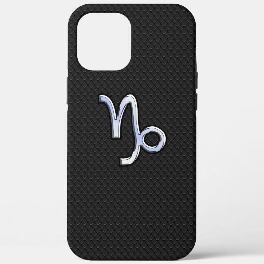 クロムのような山羊座〔占星術の〕十二宮図サインオンスネークスタイル Case-Mate iPhoneケース (裏面)