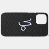 クロムのような山羊座〔占星術の〕十二宮図サインオンスネークスタイル Case-Mate iPhoneケース (裏面 (横))